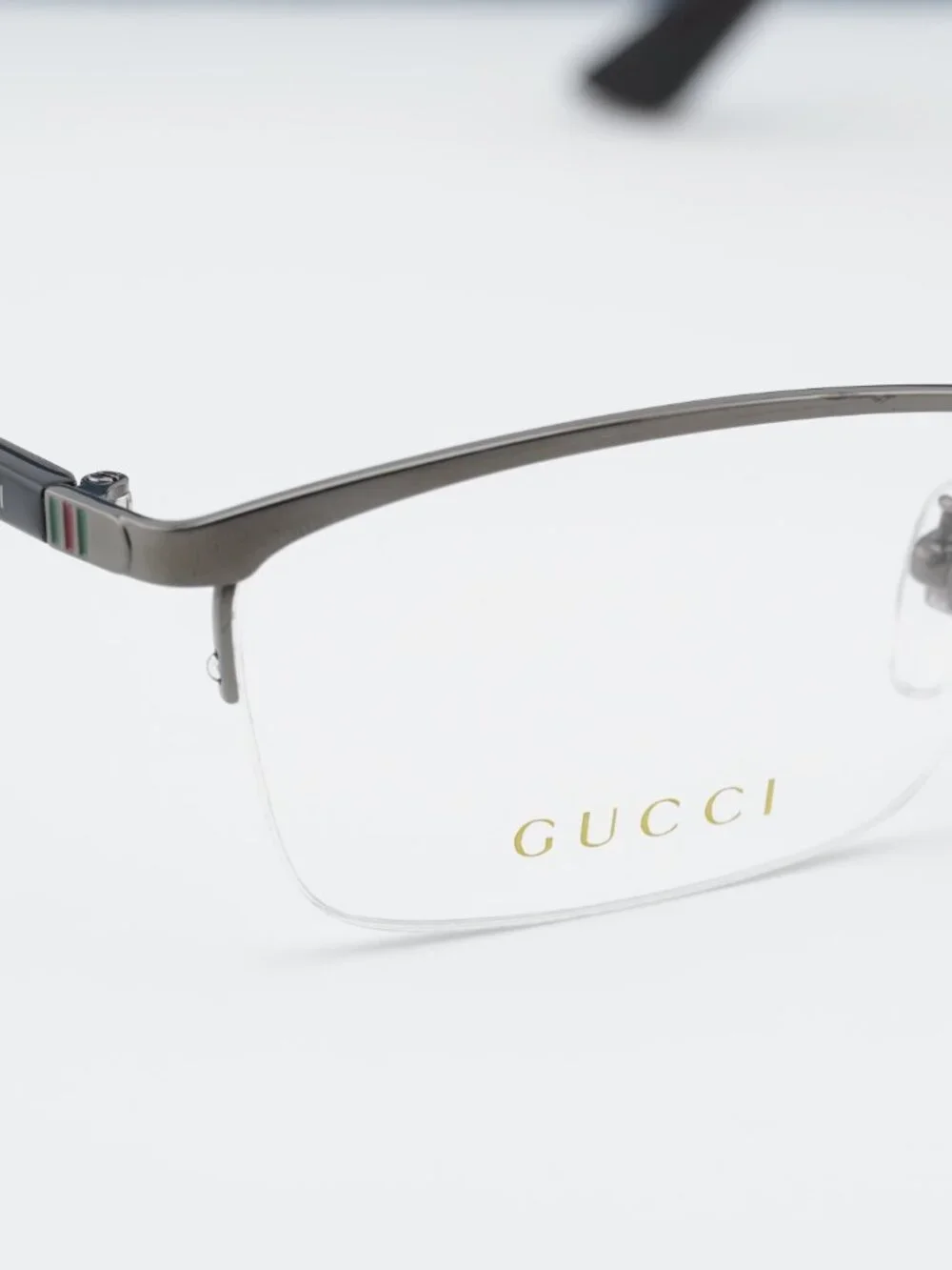 Gucci GG0856OJ 003 Rectangle Eyeglasses 56mm - Ruthenium